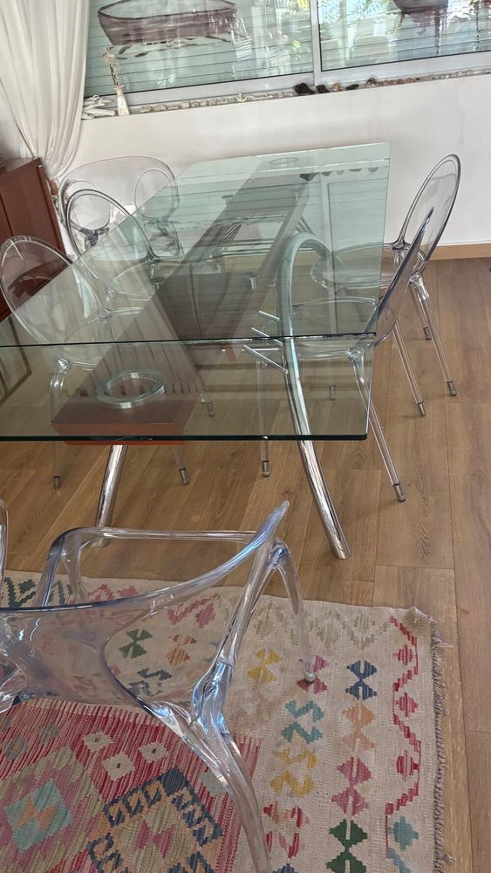 Table verre Roche et Bobos. "grand &eacute;cart" Meubles