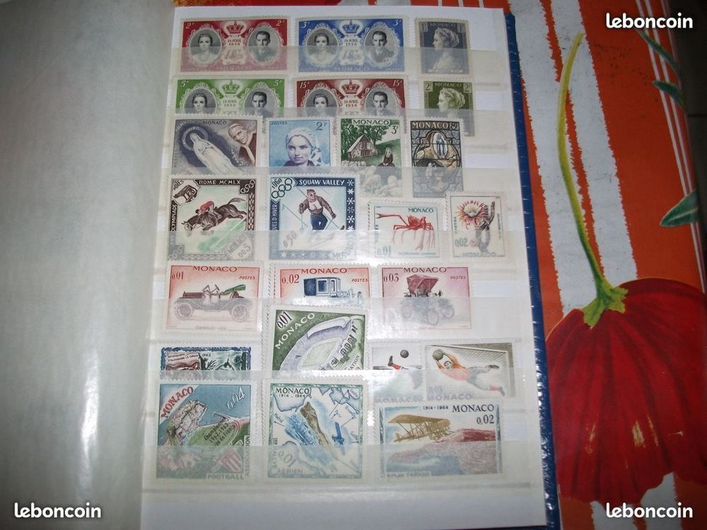 Dispoliste timbres MONACO neufs (**) et oblit&eacute;r&eacute;s (ob) 