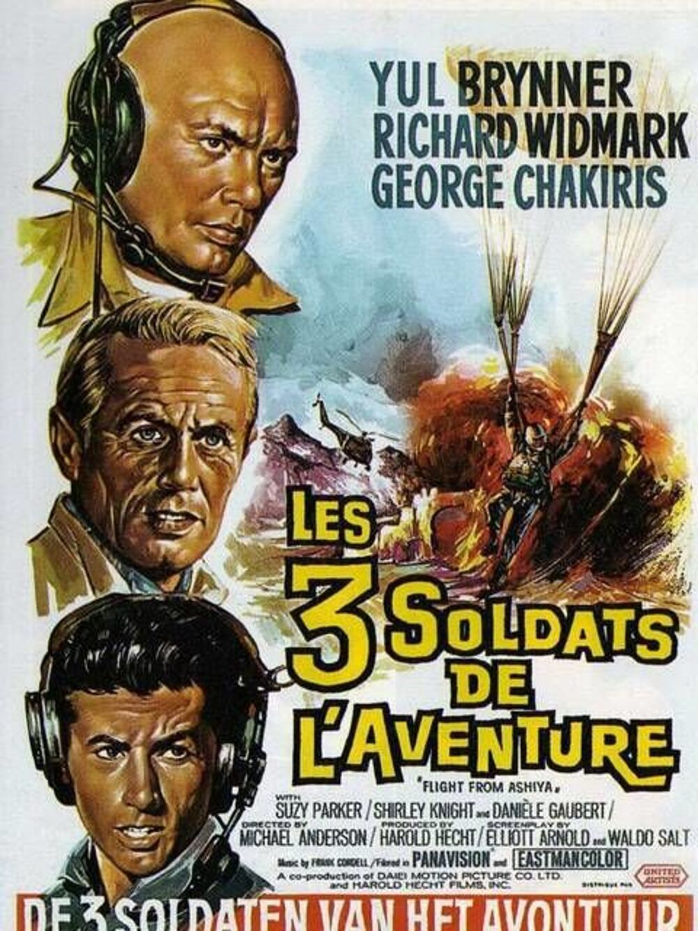 LES TROIS SOLDATS DE L AVENTURE avec yul brynner DVD et blu-ray