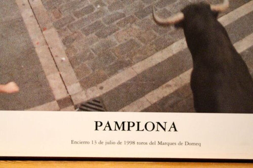 PAYS BASQUE : "PAMPELUNE ENCIERRO " Décoration