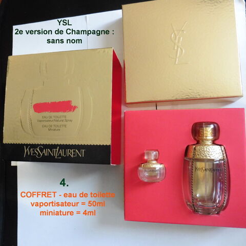 La saga YSL  Champagne -8 flacons-boîtes-coffrets
1 Perceneige (89)