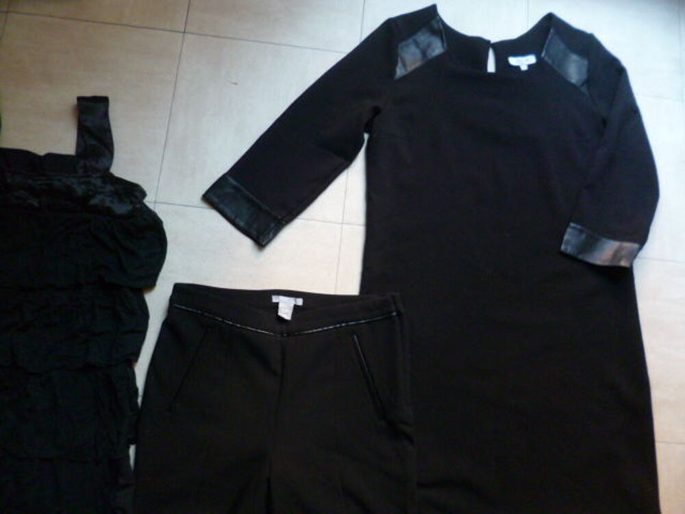 2 ROBES - pantalon - haut satin&eacute; - 36 - zoe Vêtements