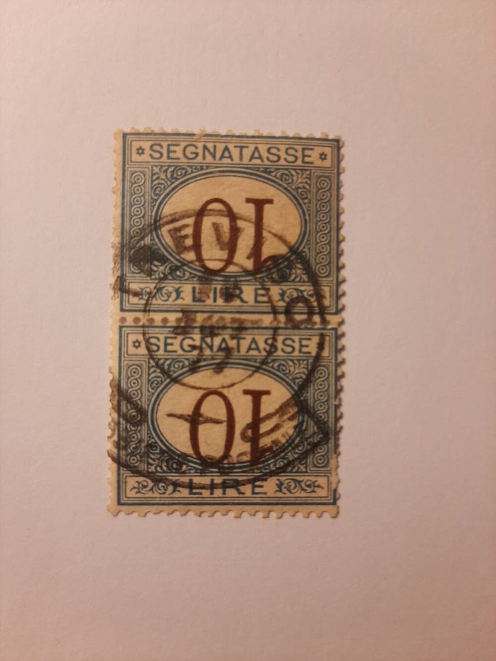 Tembres ancien top bloc italia, regno d'italia unique, used 