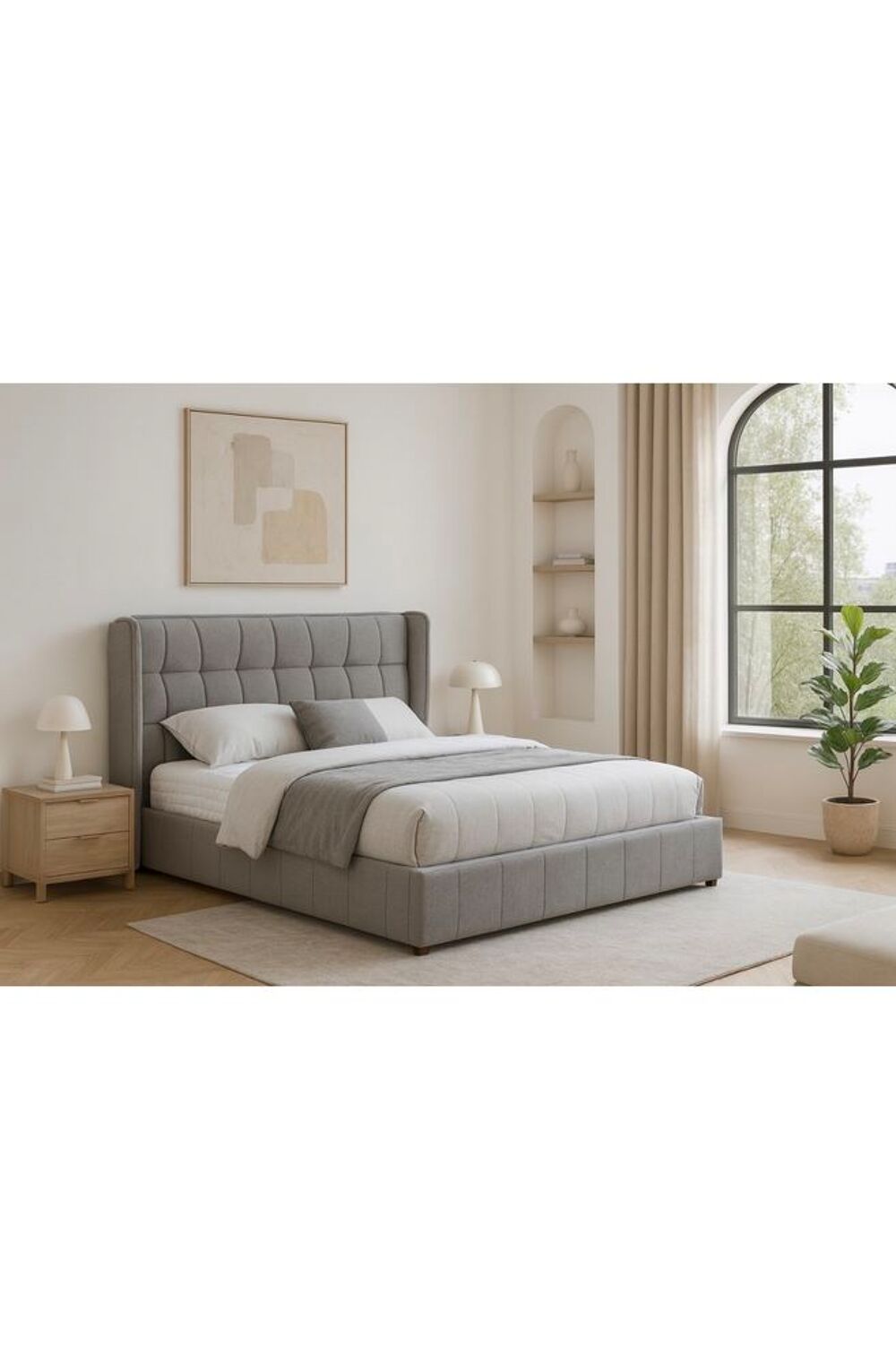 Lit coffre neuf avec sommier inclus Meubles