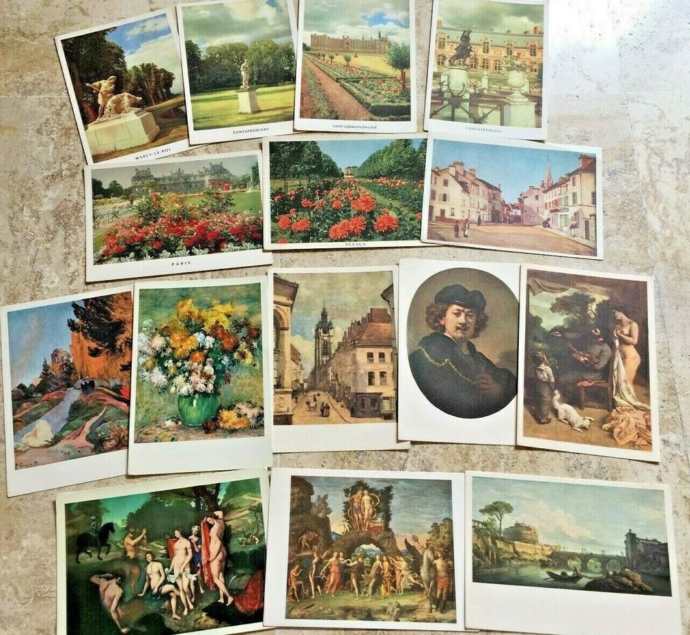 15 anciennes CARTES POSTALES de la LOTERIE NATIONALE 