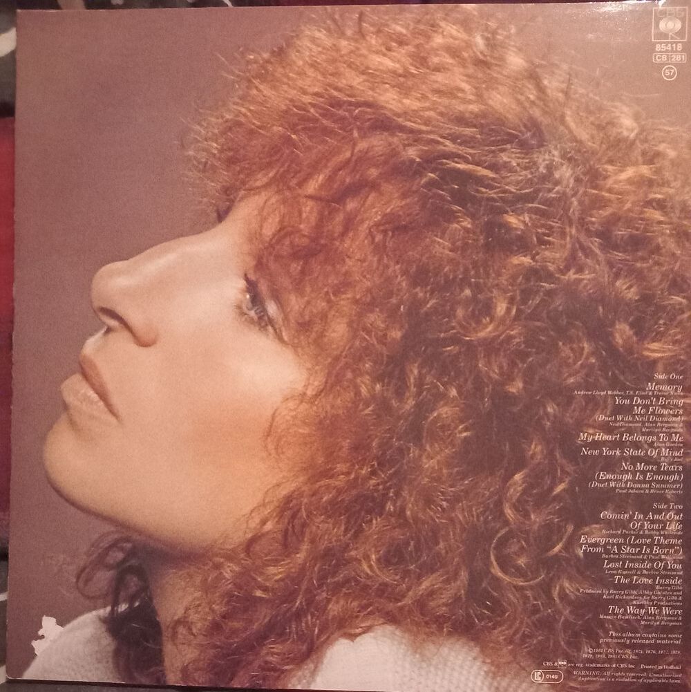 BARBRA STREISAND / 5 X DISQUES VYNIL 33 ET 45TOURS CD et vinyles