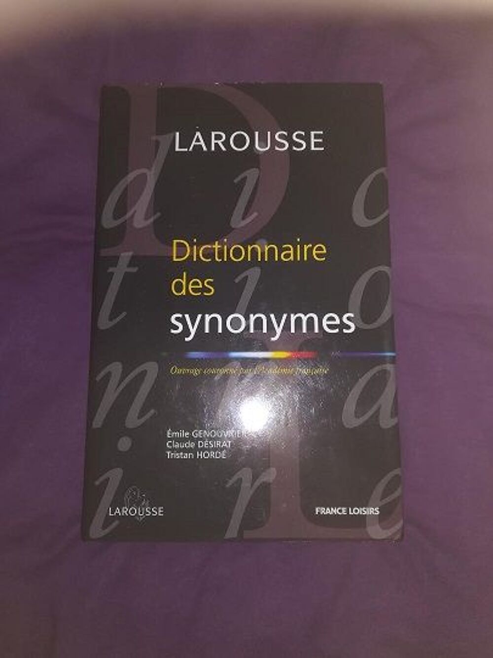 DICTIONNAIRE DES SYNONYMES LAROUSSE Livres et BD