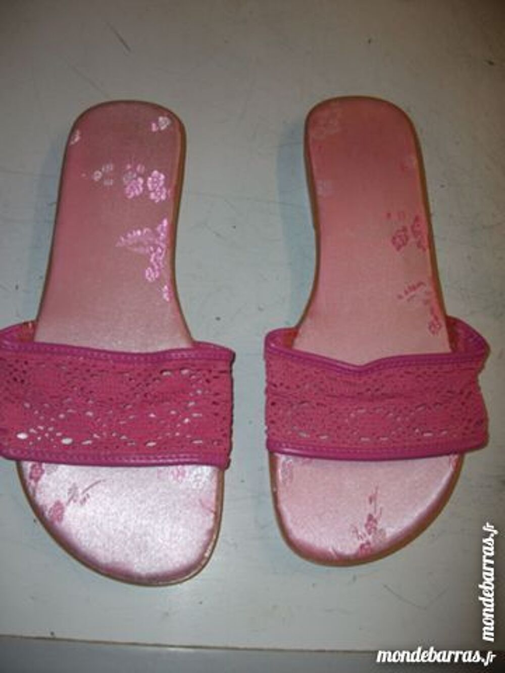 Mules Fuchsia pointure 38-neuves &agrave; 4  Chaussures