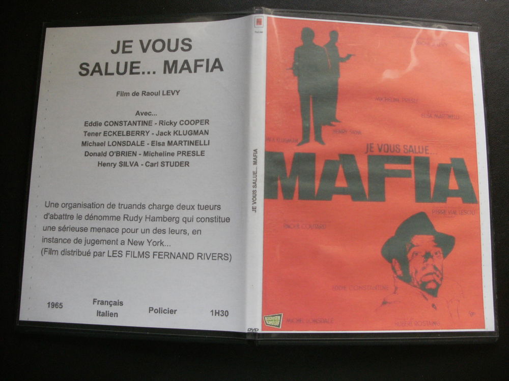 Rare film : " Je vous salue mafia " DVD et blu-ray