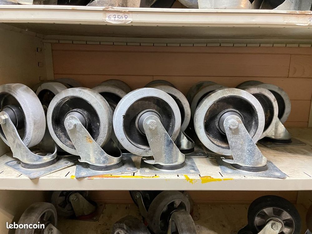 Roulettes fixes et pivotantes de manutention Bricolage