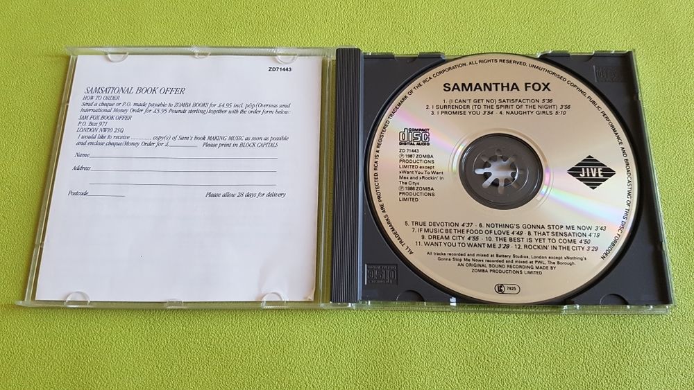 SAMANTHA FOX CD et vinyles
