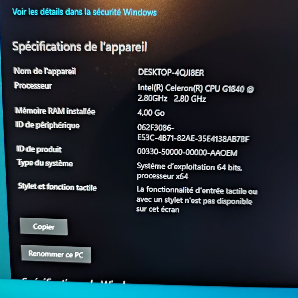 Pc Fujitsu Windows 10 Matriel informatique