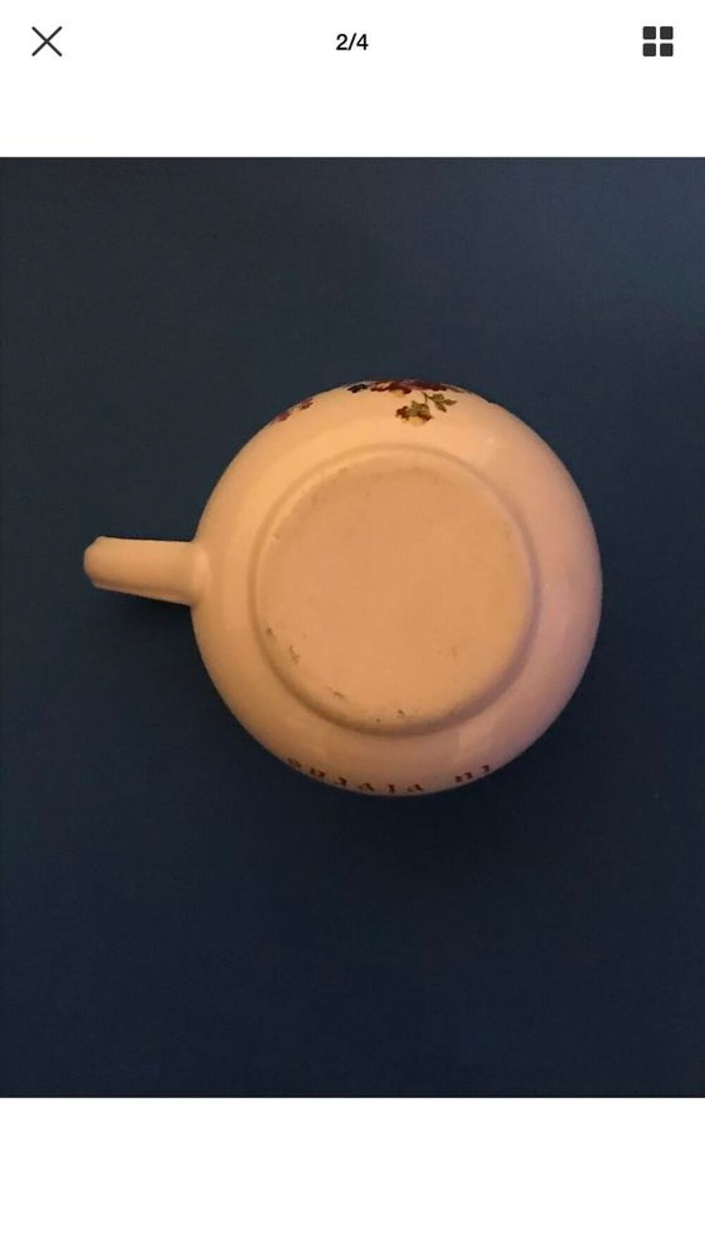 jolie pot &agrave; sucre du XIX eme si&egrave;cle en porcelaine de paris 