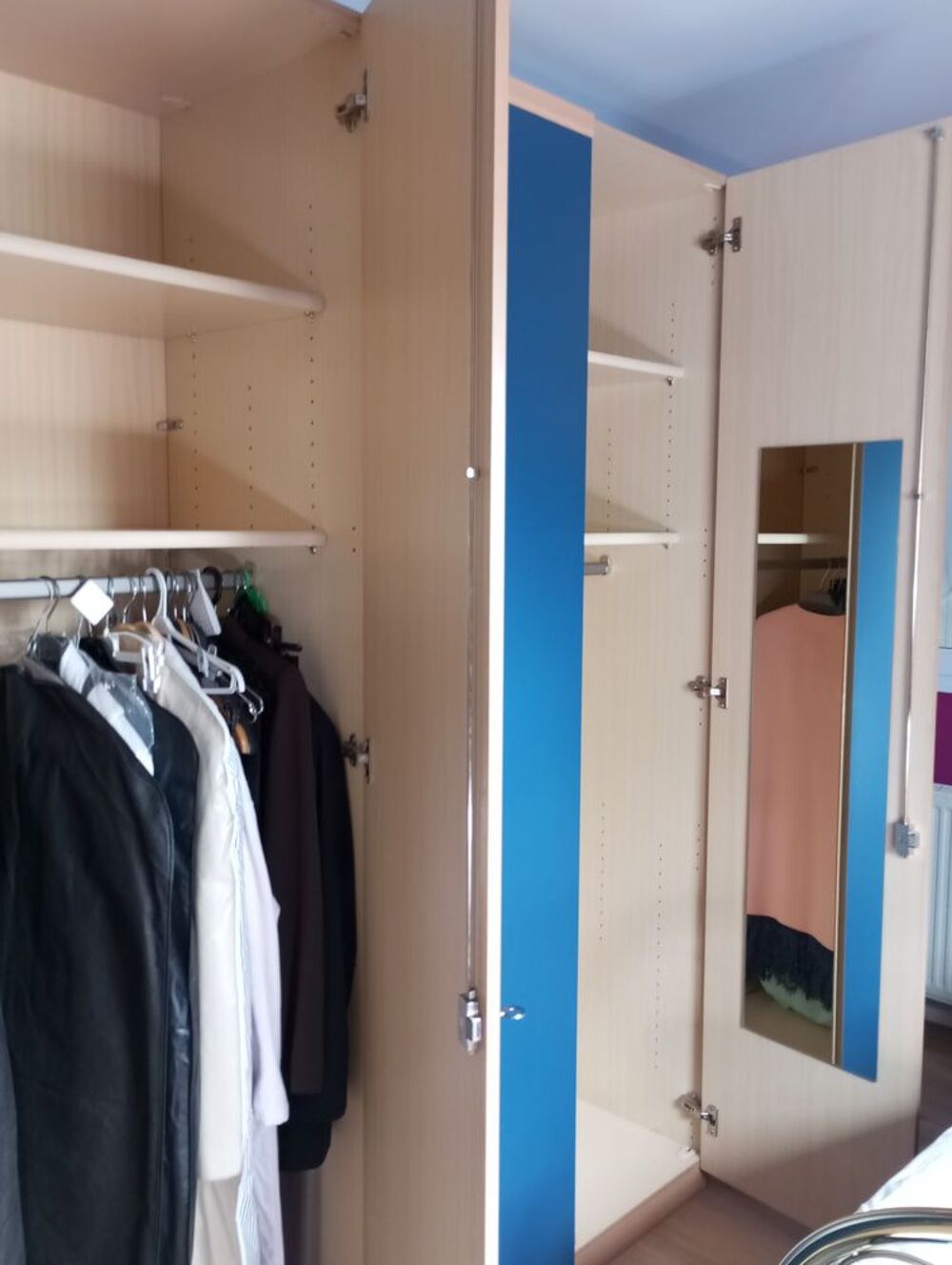 Dressing couleur bleu et blois Meubles