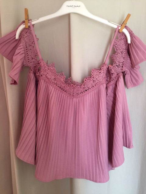 Top Femme pliss  bretelles Marque BOOHOO, rose, Taille 38  3 Saulx-les-Chartreux (91)