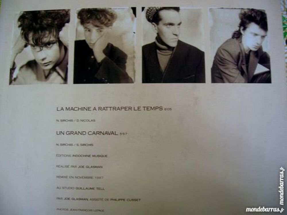 MAXI 45 INDOCHINE La machine &agrave; rattraper le temps CD et vinyles