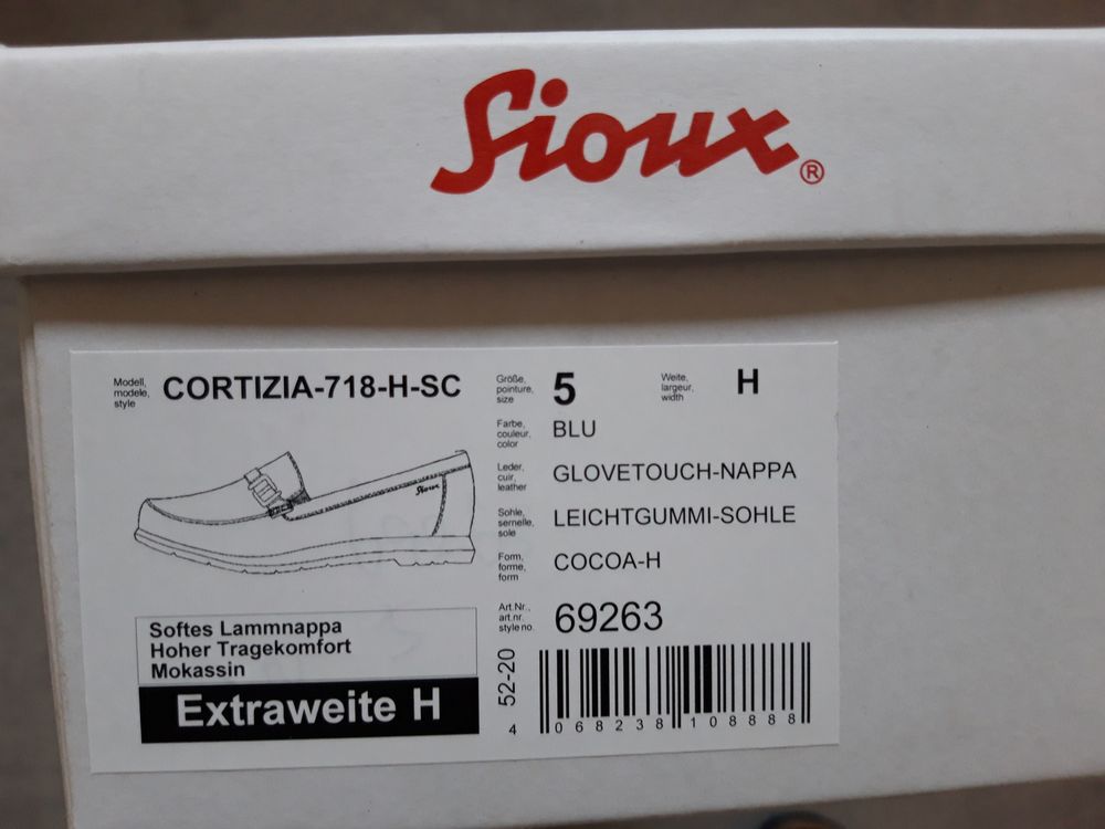 Mocassins pur cuir doubl&eacute;s cuir marque Sioux + KWAY tout Chaussures
