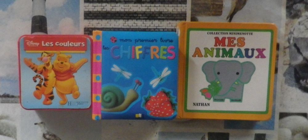 3 LIVRES POUR ENFANT LES COULEURS LES CHIFFRES MES ANIMAUX Livres et BD