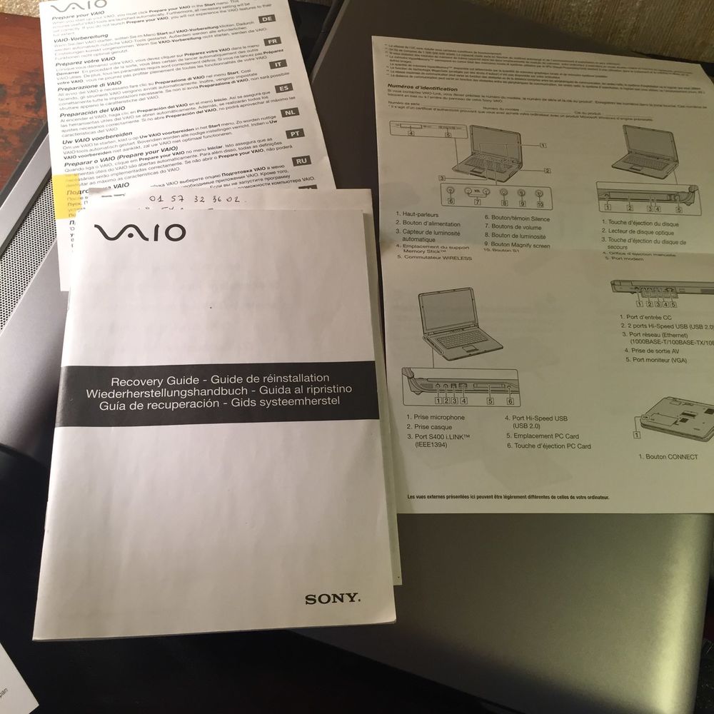ordinateur portable Sony Vaio et son &eacute;quipement Matriel informatique