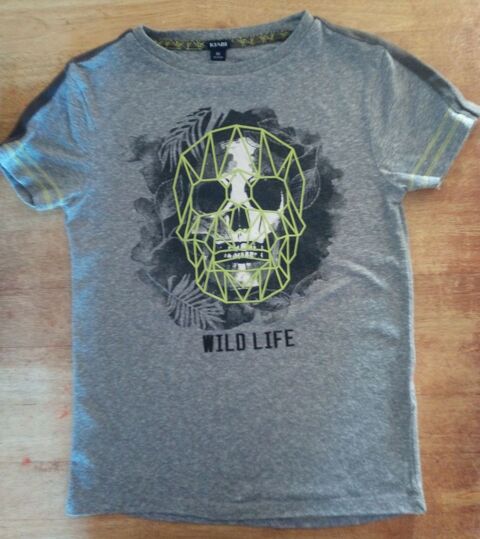 T-shirt manches courtes-gris/motif-Kiabi-8 ans (126/131 cm) 2 Marseille 5 (13)