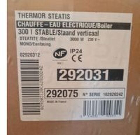  Chauffe eau thermor300l jamais deballé tres bonne etat sansd 