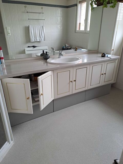 Meubles sous plan salle de bain 100 Miraumont (80)