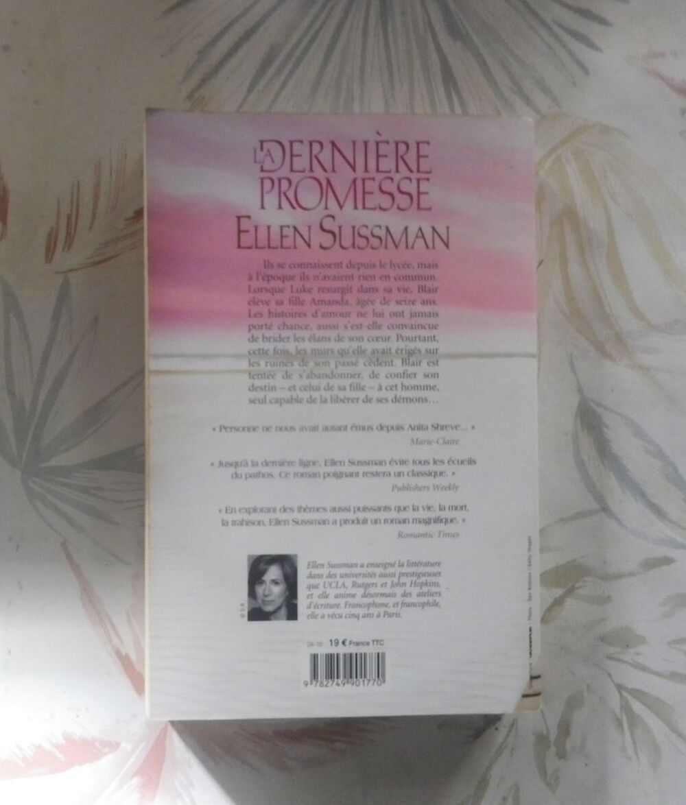 LA DERNIERE PROMESSE de Ellen SUSSMAN Ed. Michel Lafon Livres et BD