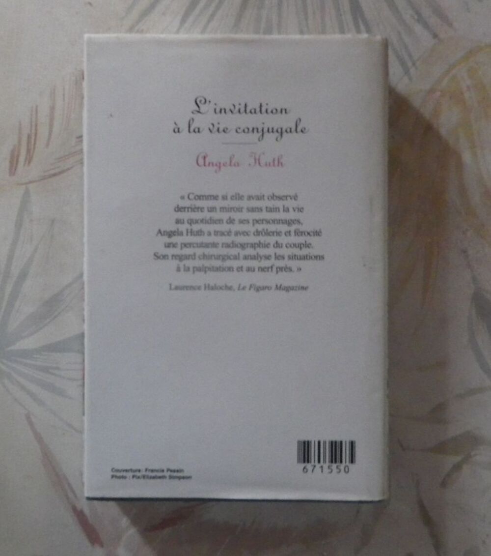 L'INVITATION A LA VIE CONJUGALE d'Angela HUTH France Loisirs Livres et BD