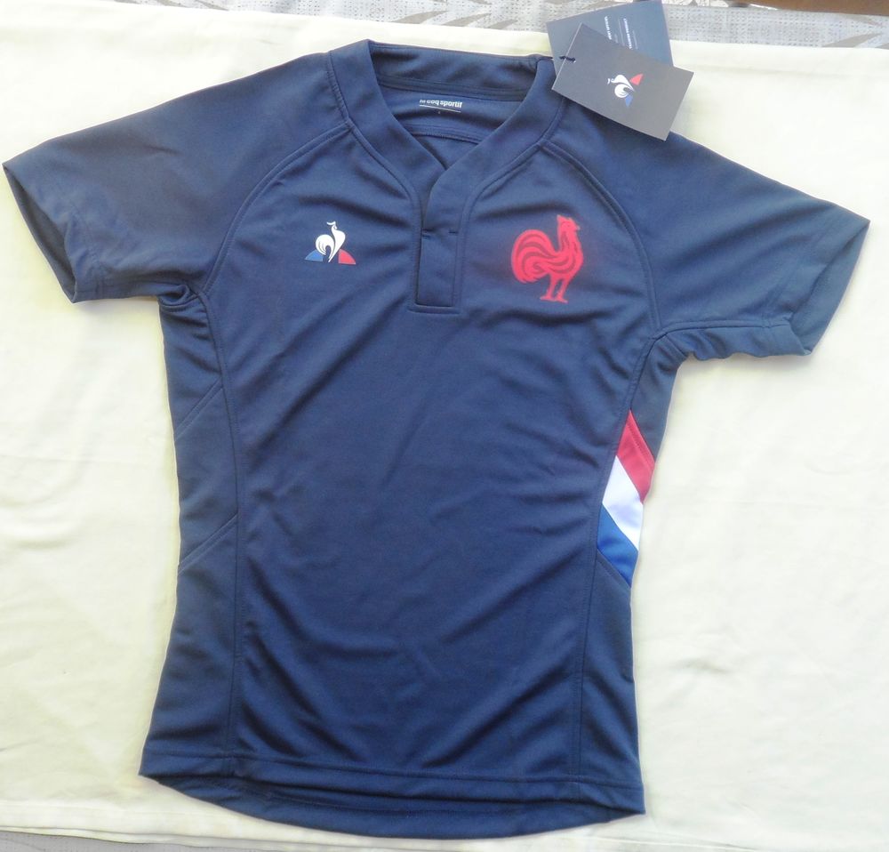 Maillot de rugby r&eacute;plica port&eacute; par les joueurs XV de France Sports