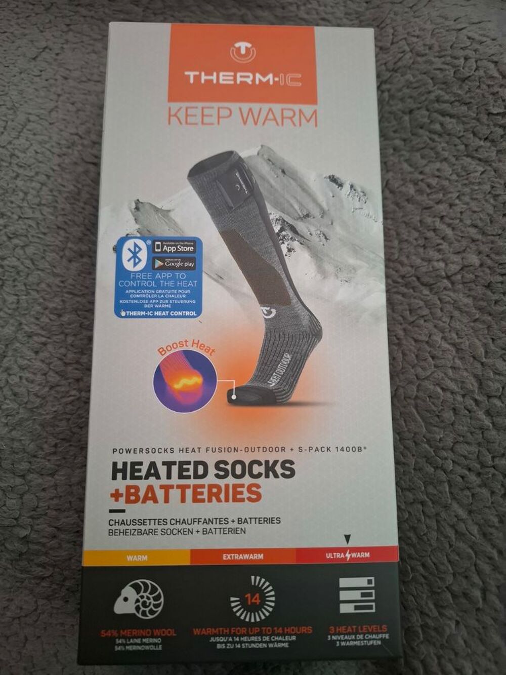 Therm-ic Powersocks Heat Fusion Outdoor + S-Pack 1400B Sports
