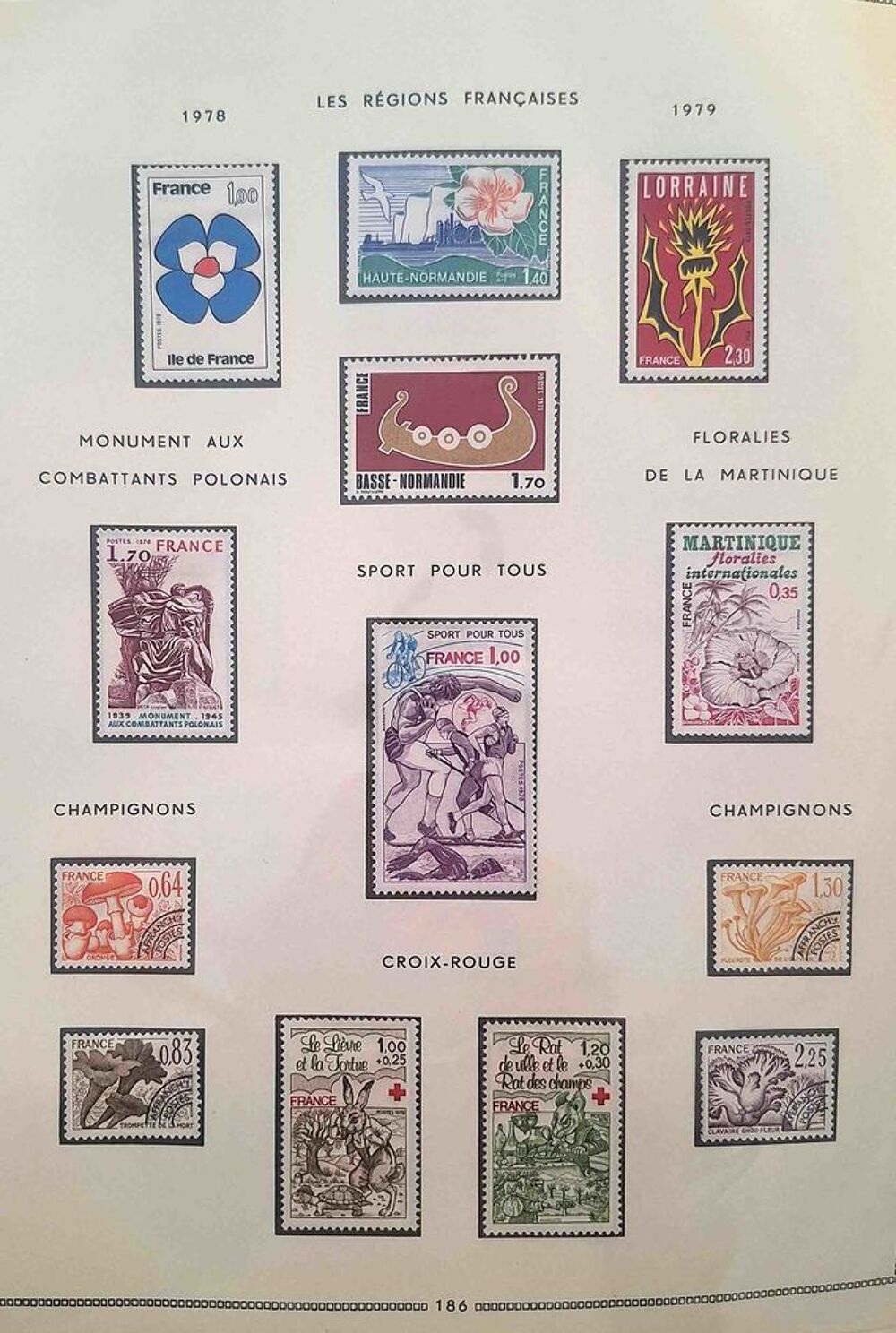 S&eacute;rie de timbres de collection de France F3 