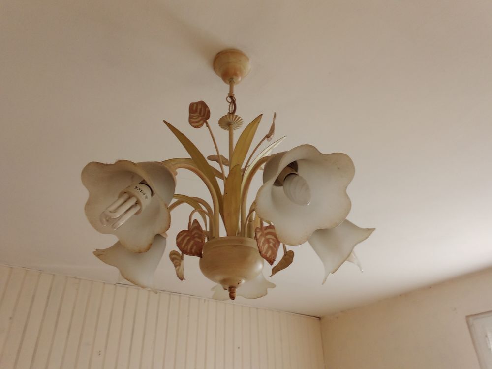 lustre tulipes et deux appliqu&eacute;s tulipes Décoration