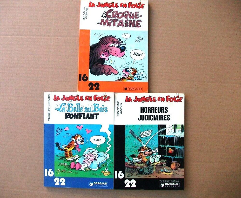 Collection 16~22 Dargaud ~ Charlier/Jij&eacute;/Uderzo/M&eacute;zi&egrave;res... Livres et BD