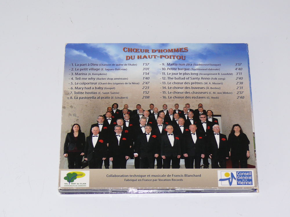 CD Choeur d'hommes du Haut-Poitou CD et vinyles
