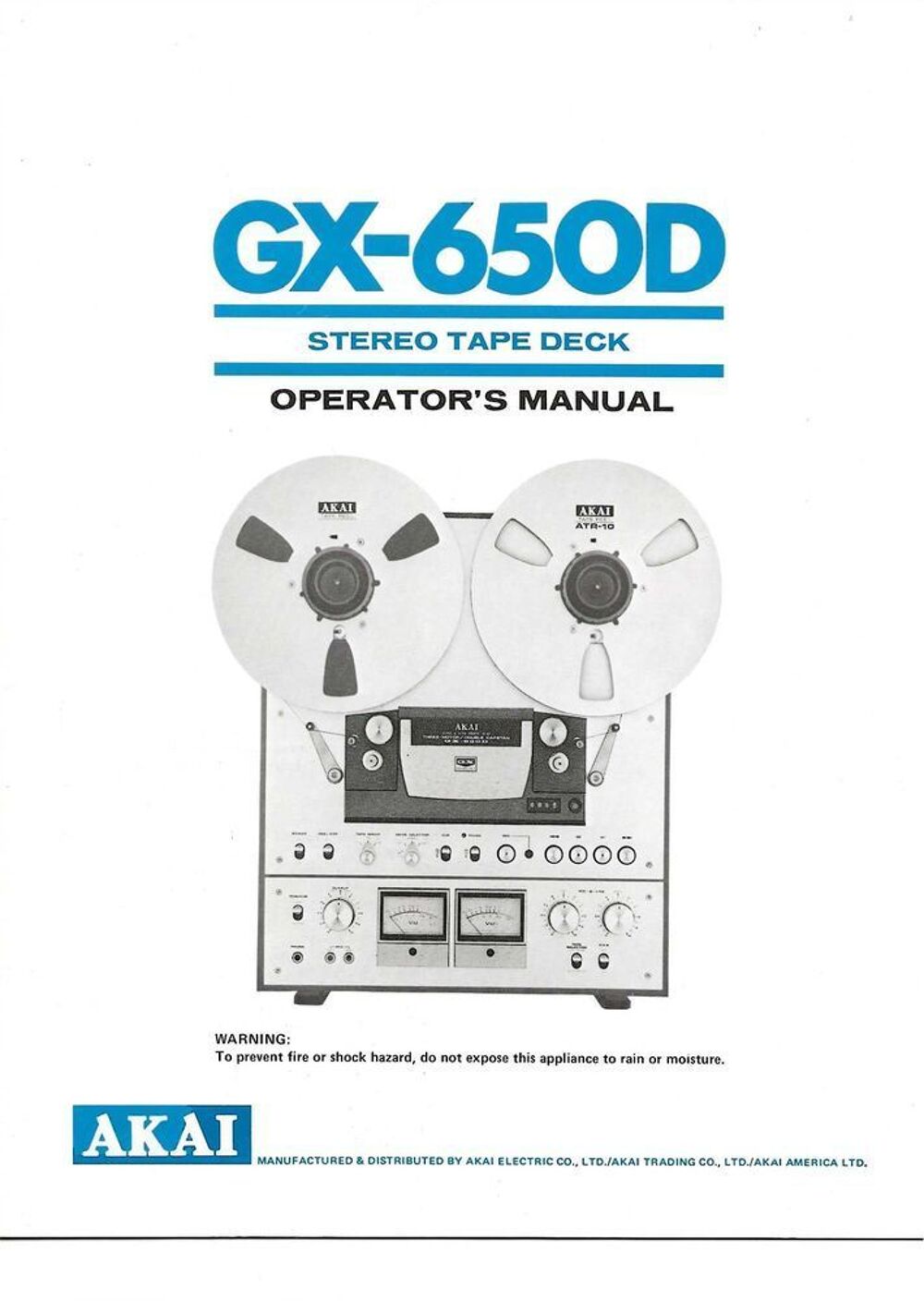 Platine de magn&eacute;tophone st&eacute;r&eacute;o. AKAI GX 650 D Audio et hifi