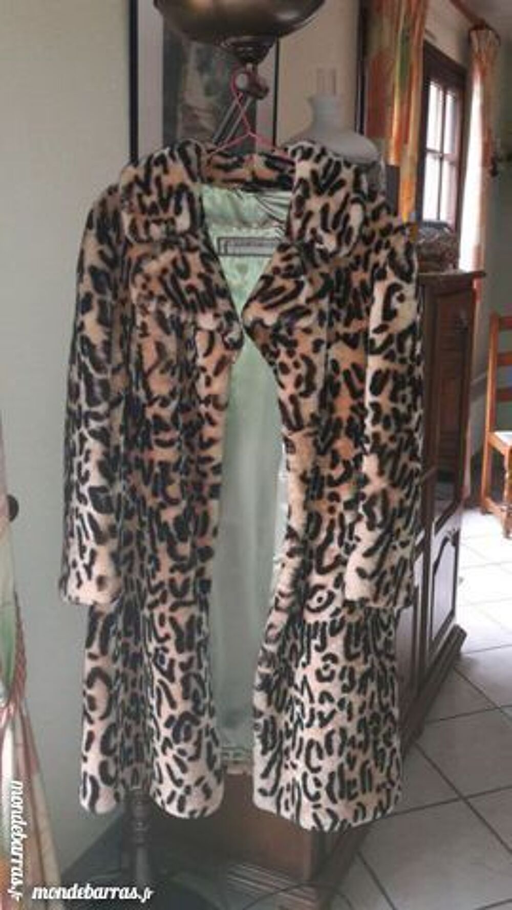 manteau fourrure leopard Vêtements