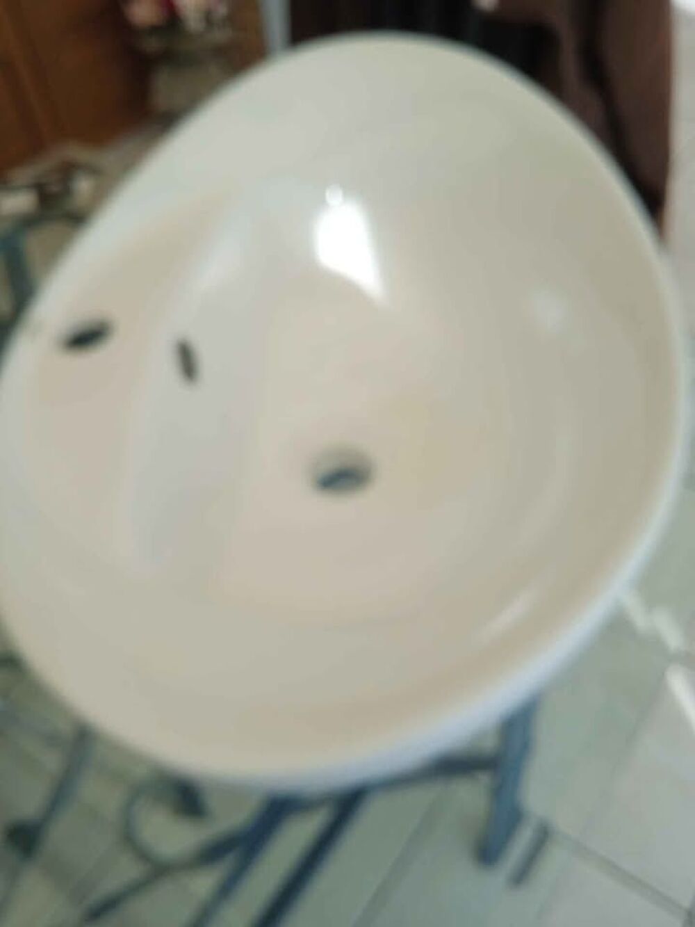 Lavabo de salle de bain forme ovale Bricolage