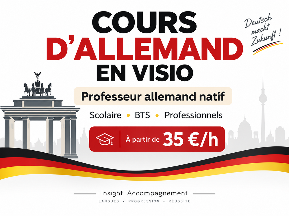   Cours d'allemand en visio avec professeur allemand natif 