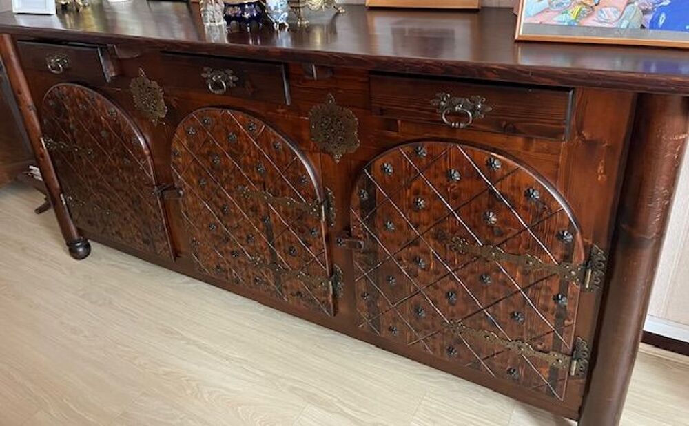 salle &agrave; manger buffet + table avec 6 chaises rustique Meubles