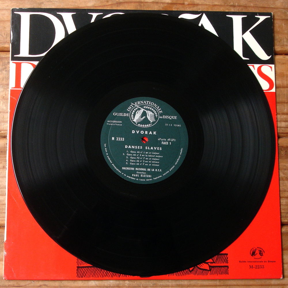 DVORAK - DANSES SLAVES-33t-ORCH NATIONAL RTF-Paul KLETZKI-63 CD et vinyles