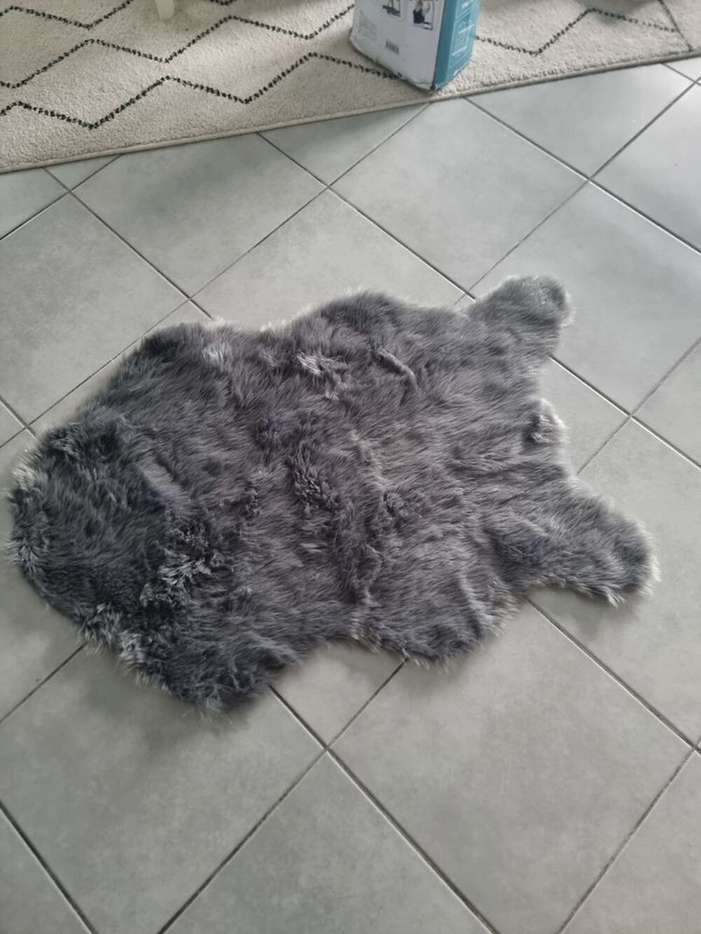 tapis gris 60&times; 90 cm Décoration