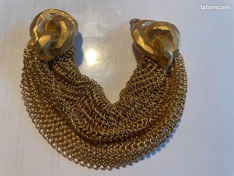 Bracelet dor� en maille fermoir crochet noeud ANTIGONA 150 Vigneux-sur-Seine (91)