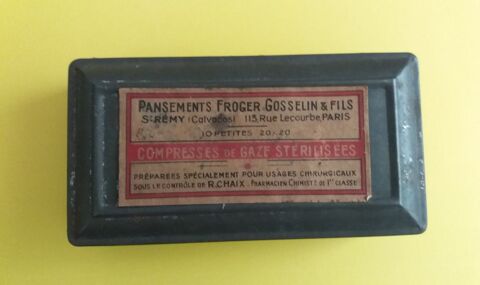 Ancienne boite � pansements : Premi�re guerre mondiale 30 Limoges (87)