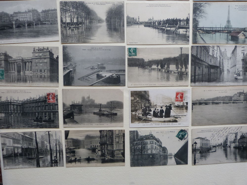 lot de32 cpa theme innondation de 1910 