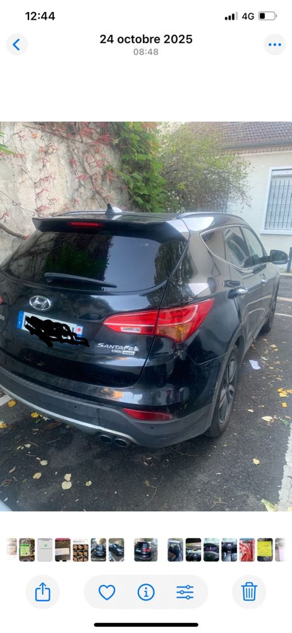 Santa Fe Santa F&eacute; 2.2 CRDi 197 4WD Pack Premium Limited 7pl A 2014 occasion 75018 Paris