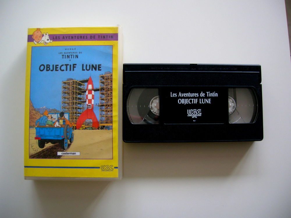 VHS TINTIN OBJECTIF LUNE DVD et blu-ray