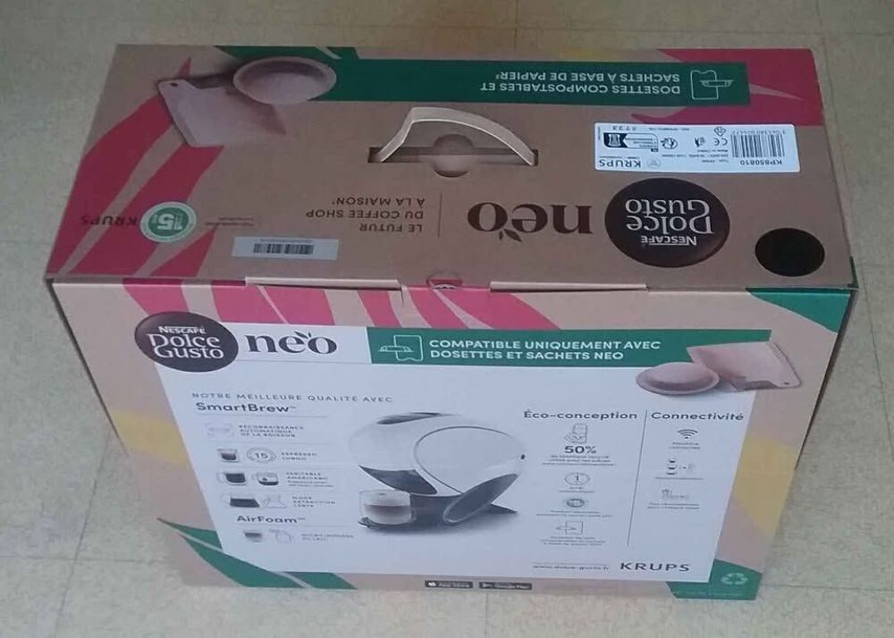 Cafeti&egrave;re &agrave; Dosettes Nescafe Dolce Gusto Neo Latte Blanche Electroménager