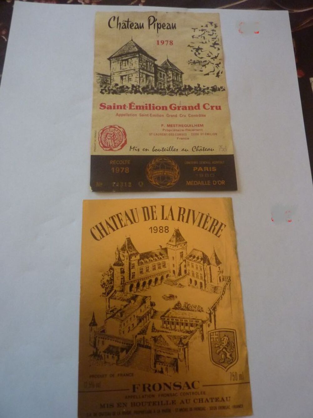 Etiquettes vin Décoration