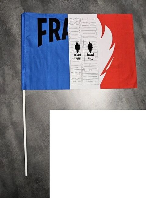 Drapeau France JO 2024 Beauchamp (95)