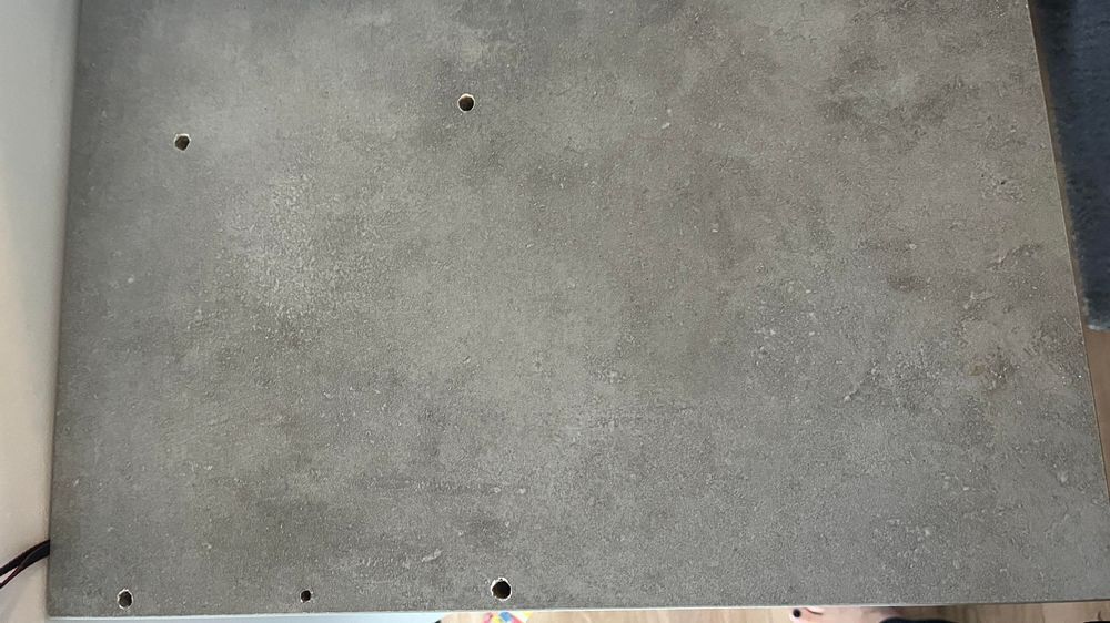 Meuble tv but gris aspect b&eacute;ton Meubles